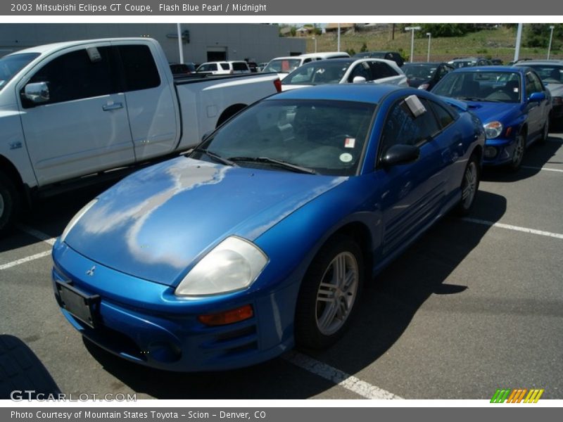 Flash Blue Pearl / Midnight 2003 Mitsubishi Eclipse GT Coupe