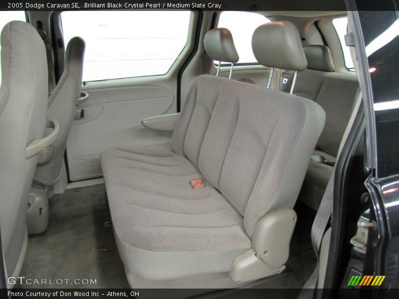 Brilliant Black Crystal Pearl / Medium Slate Gray 2005 Dodge Caravan SE