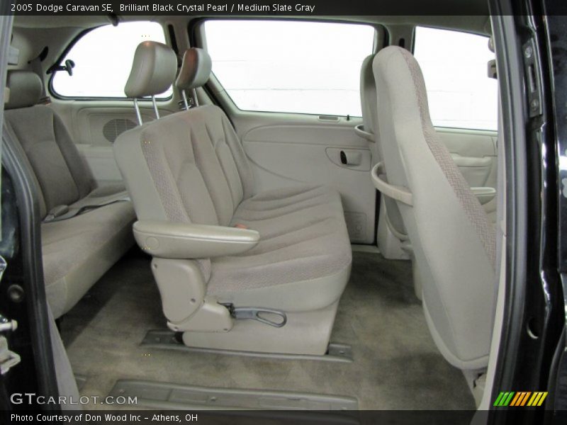 Brilliant Black Crystal Pearl / Medium Slate Gray 2005 Dodge Caravan SE