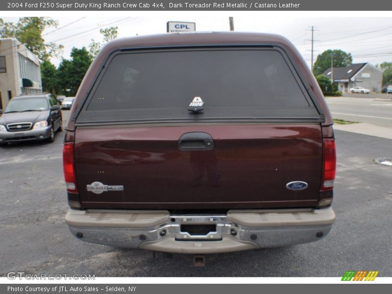 Dark Toreador Red Metallic / Castano Leather 2004 Ford F250 Super Duty King Ranch Crew Cab 4x4