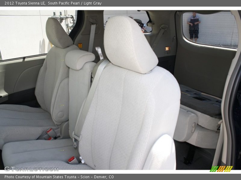 South Pacific Pearl / Light Gray 2012 Toyota Sienna LE