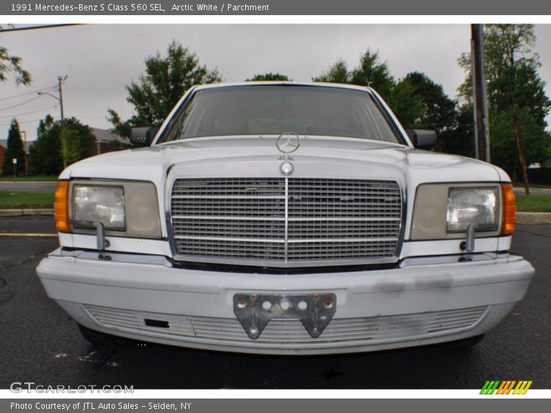 Arctic White / Parchment 1991 Mercedes-Benz S Class 560 SEL