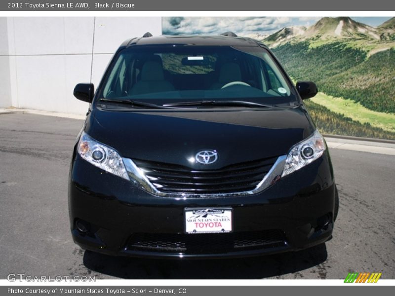 Black / Bisque 2012 Toyota Sienna LE AWD