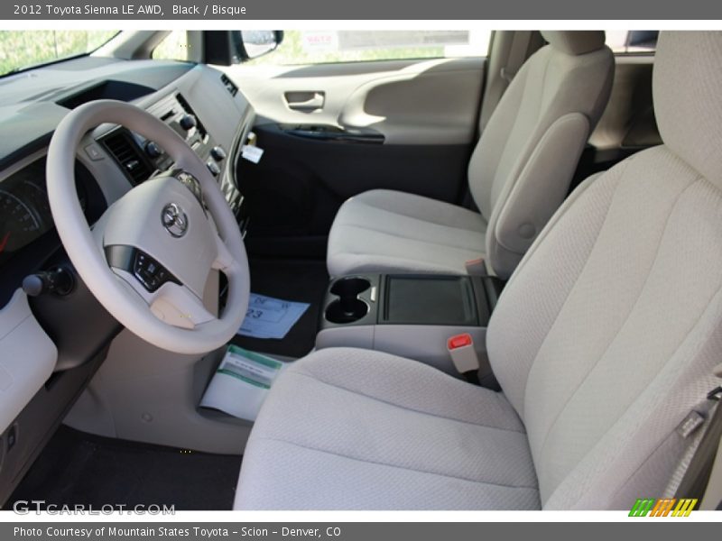 Black / Bisque 2012 Toyota Sienna LE AWD