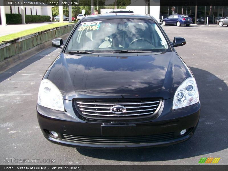 Ebony Black / Gray 2008 Kia Optima EX V6