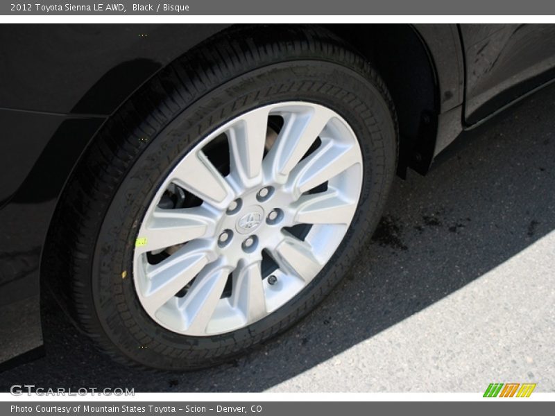 Black / Bisque 2012 Toyota Sienna LE AWD