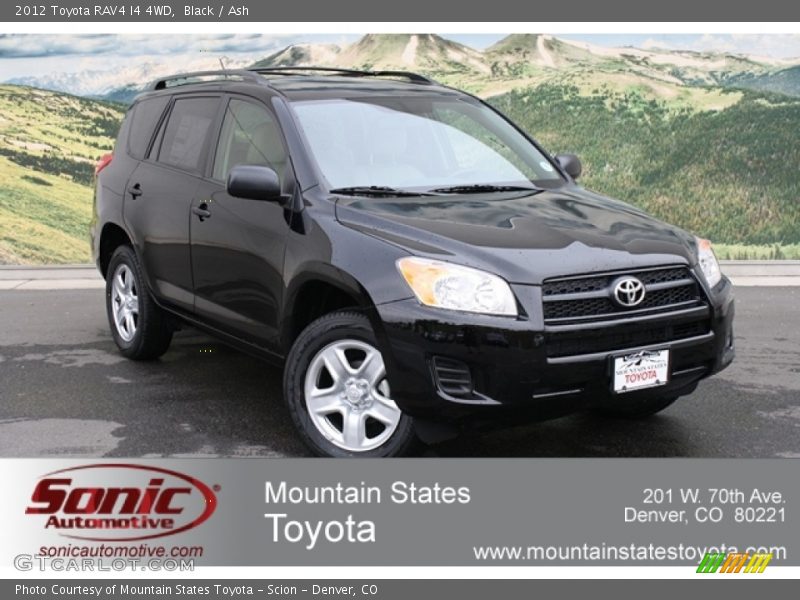 Black / Ash 2012 Toyota RAV4 I4 4WD