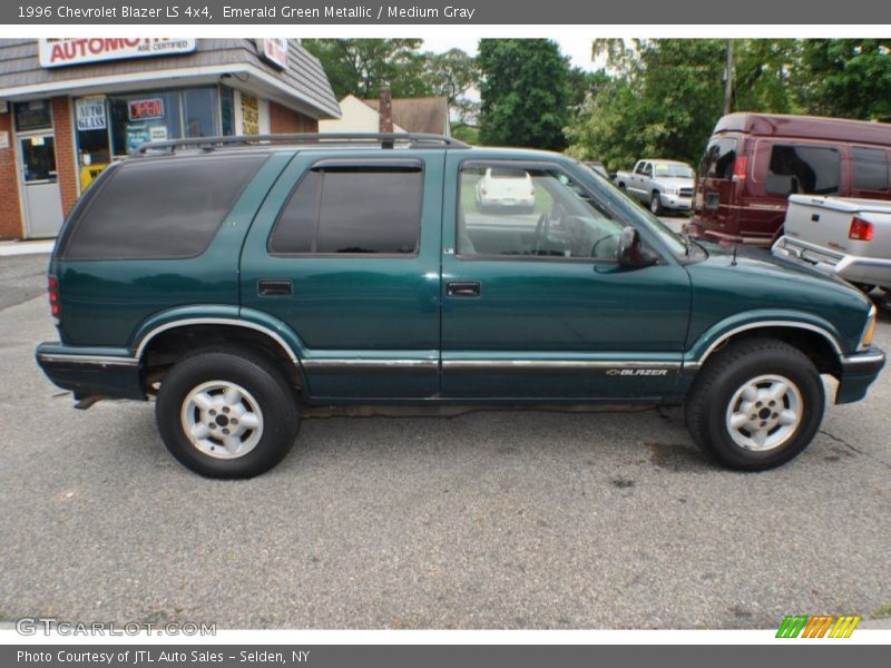 Emerald Green Metallic / Medium Gray 1996 Chevrolet Blazer LS 4x4