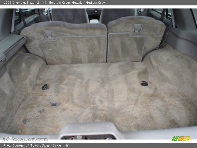 Emerald Green Metallic / Medium Gray 1996 Chevrolet Blazer LS 4x4