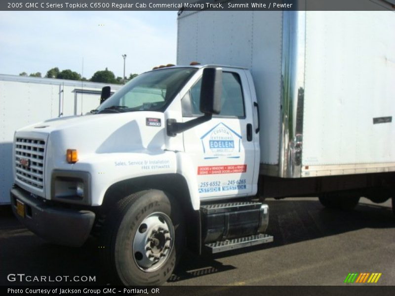 Summit White / Pewter 2005 GMC C Series Topkick C6500 Regular Cab Commerical Moving Truck