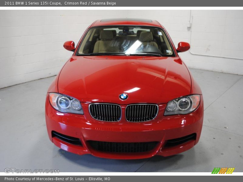 Crimson Red / Savanna Beige 2011 BMW 1 Series 135i Coupe