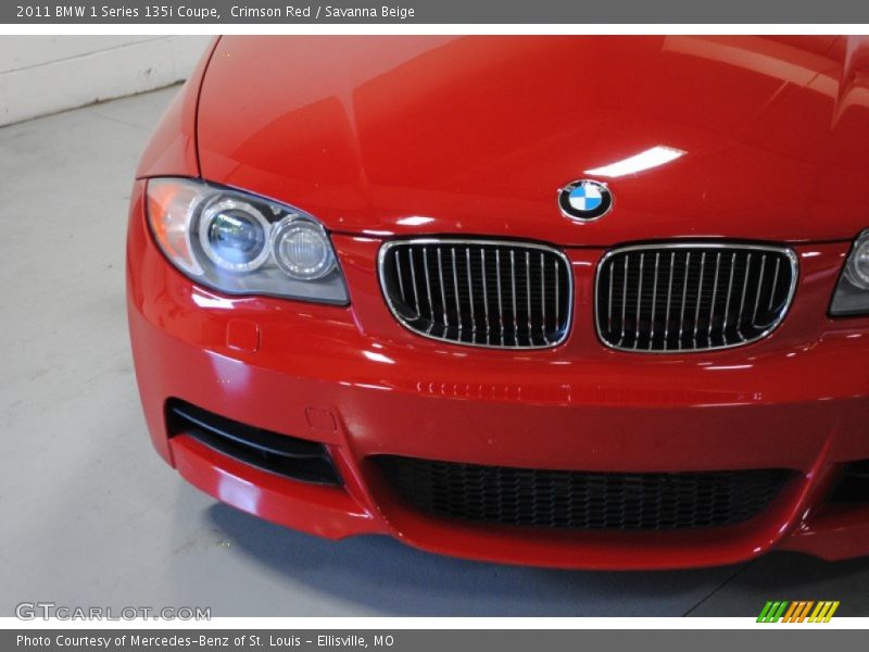 Crimson Red / Savanna Beige 2011 BMW 1 Series 135i Coupe