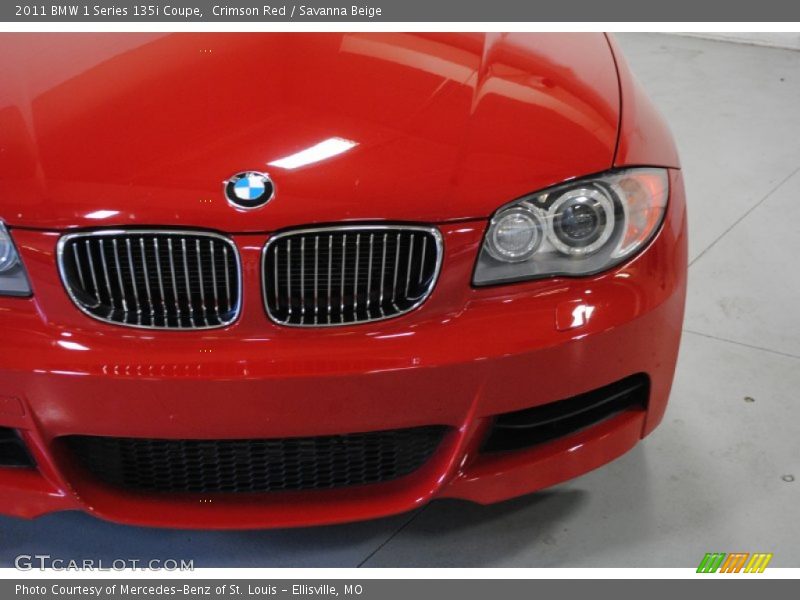 Crimson Red / Savanna Beige 2011 BMW 1 Series 135i Coupe