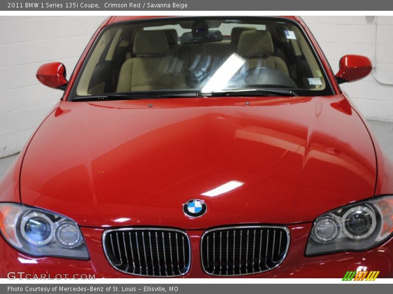 Crimson Red / Savanna Beige 2011 BMW 1 Series 135i Coupe
