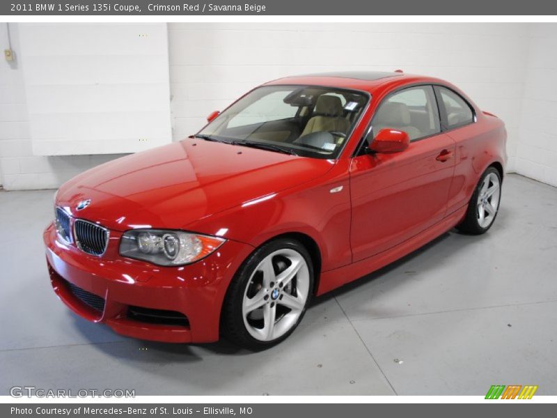 Crimson Red / Savanna Beige 2011 BMW 1 Series 135i Coupe