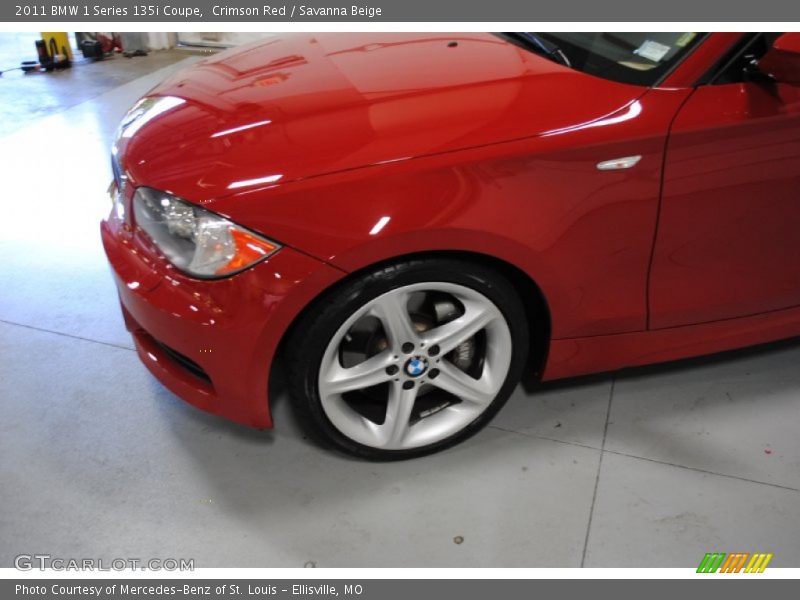 Crimson Red / Savanna Beige 2011 BMW 1 Series 135i Coupe