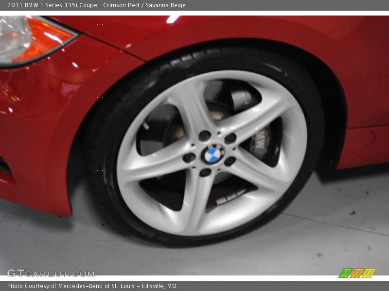 Crimson Red / Savanna Beige 2011 BMW 1 Series 135i Coupe