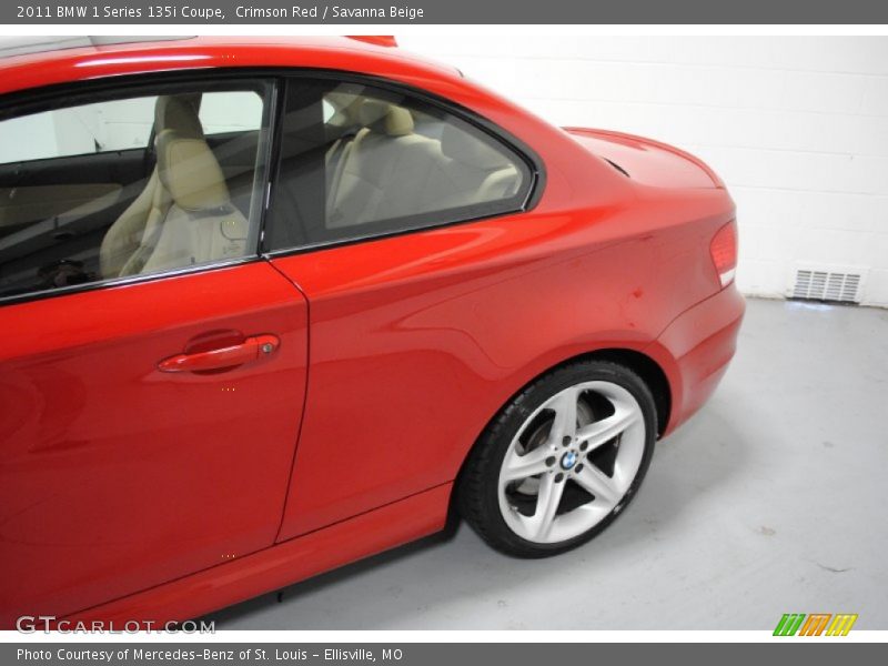 Crimson Red / Savanna Beige 2011 BMW 1 Series 135i Coupe
