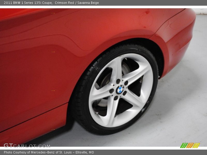 Crimson Red / Savanna Beige 2011 BMW 1 Series 135i Coupe