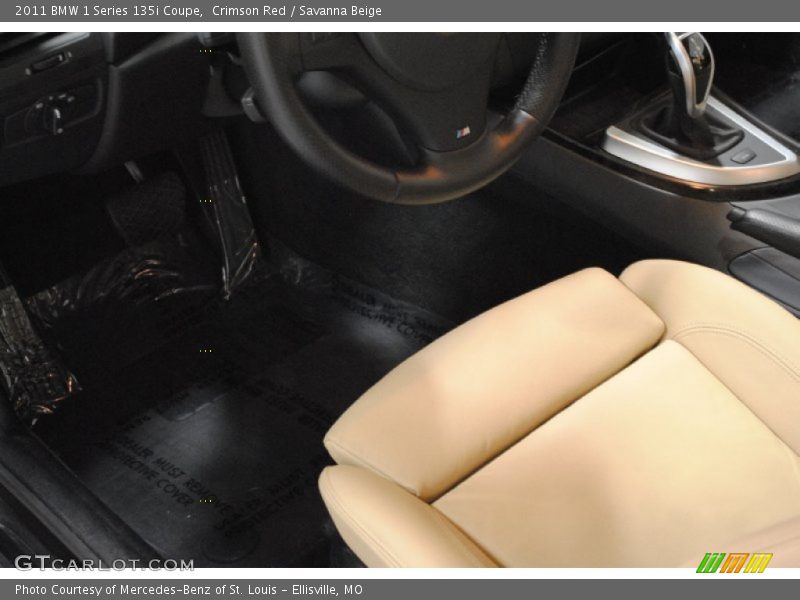 Crimson Red / Savanna Beige 2011 BMW 1 Series 135i Coupe