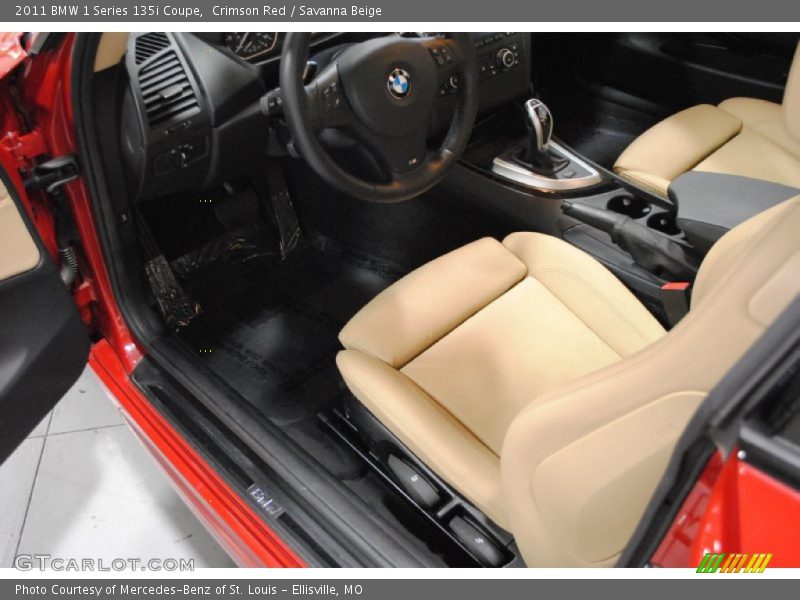 Crimson Red / Savanna Beige 2011 BMW 1 Series 135i Coupe