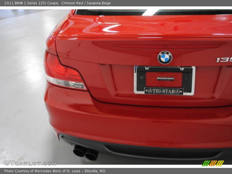 Crimson Red / Savanna Beige 2011 BMW 1 Series 135i Coupe