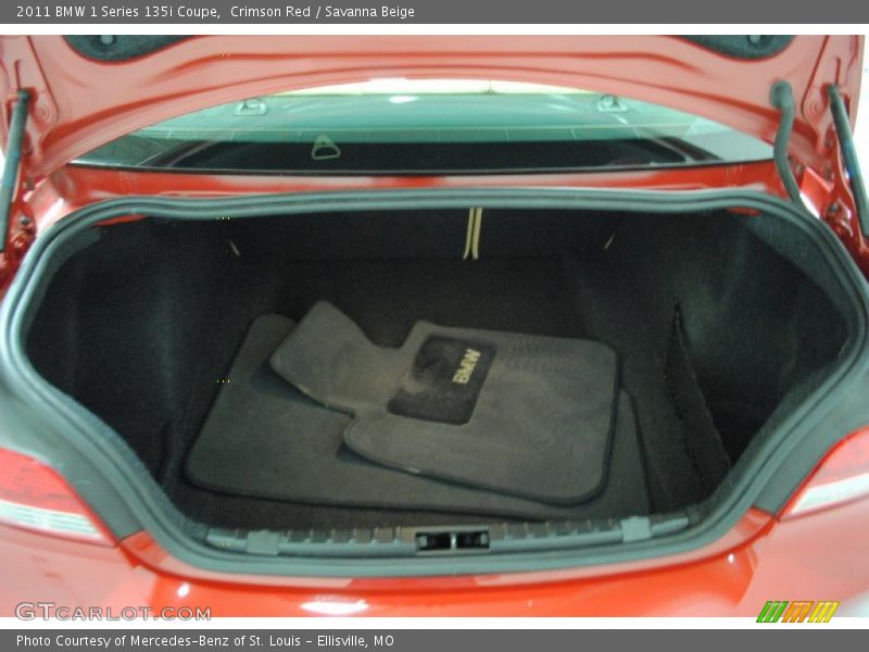 Crimson Red / Savanna Beige 2011 BMW 1 Series 135i Coupe