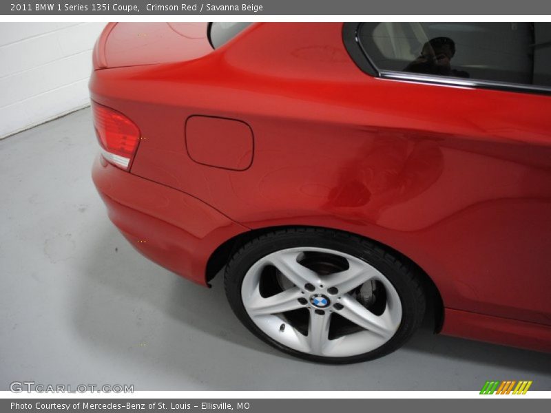 Crimson Red / Savanna Beige 2011 BMW 1 Series 135i Coupe