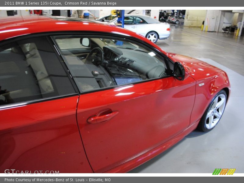Crimson Red / Savanna Beige 2011 BMW 1 Series 135i Coupe