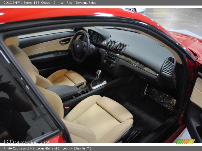 Crimson Red / Savanna Beige 2011 BMW 1 Series 135i Coupe