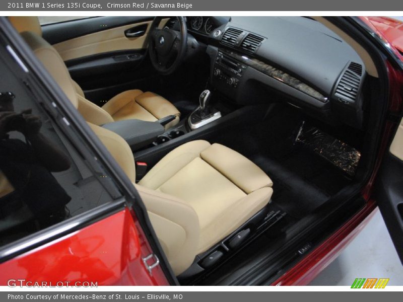 Crimson Red / Savanna Beige 2011 BMW 1 Series 135i Coupe