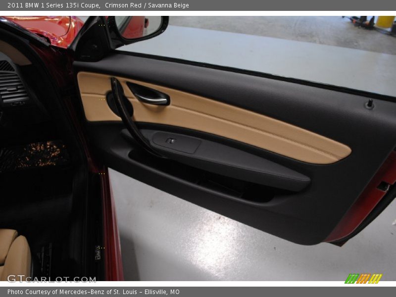 Crimson Red / Savanna Beige 2011 BMW 1 Series 135i Coupe