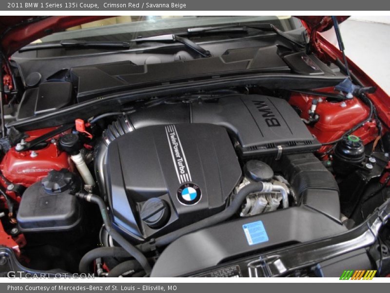 Crimson Red / Savanna Beige 2011 BMW 1 Series 135i Coupe