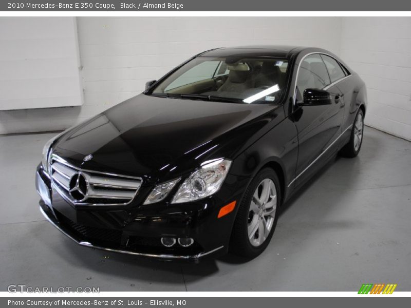 Black / Almond Beige 2010 Mercedes-Benz E 350 Coupe