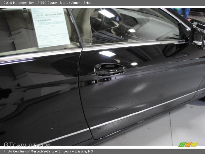 Black / Almond Beige 2010 Mercedes-Benz E 350 Coupe