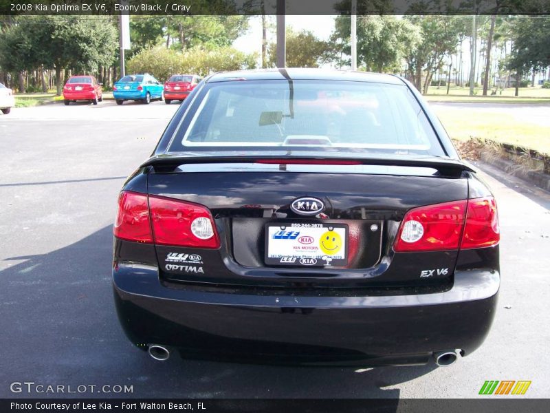 Ebony Black / Gray 2008 Kia Optima EX V6