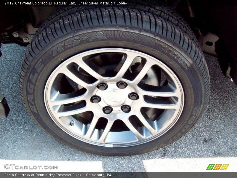 Sheer Silver Metallic / Ebony 2012 Chevrolet Colorado LT Regular Cab