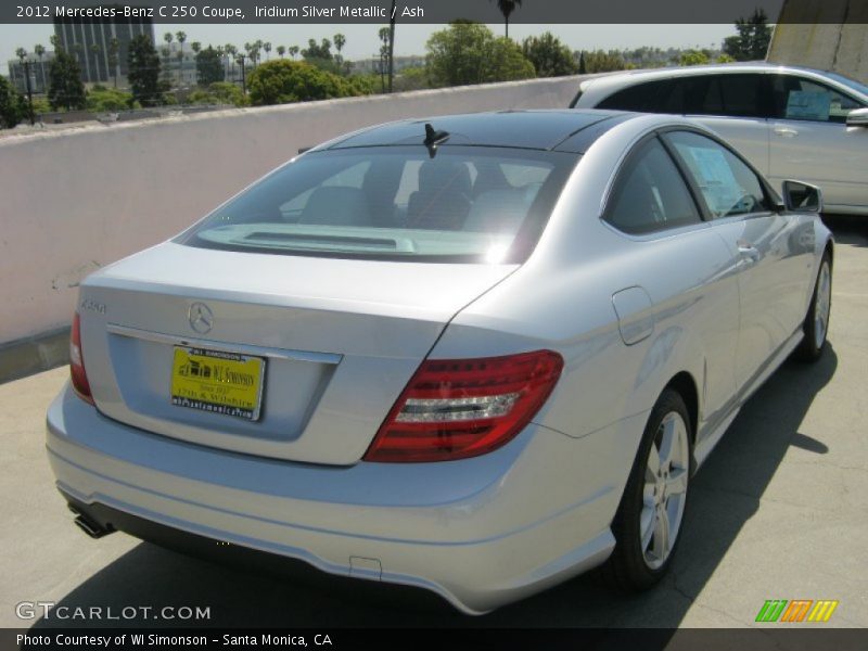 Iridium Silver Metallic / Ash 2012 Mercedes-Benz C 250 Coupe