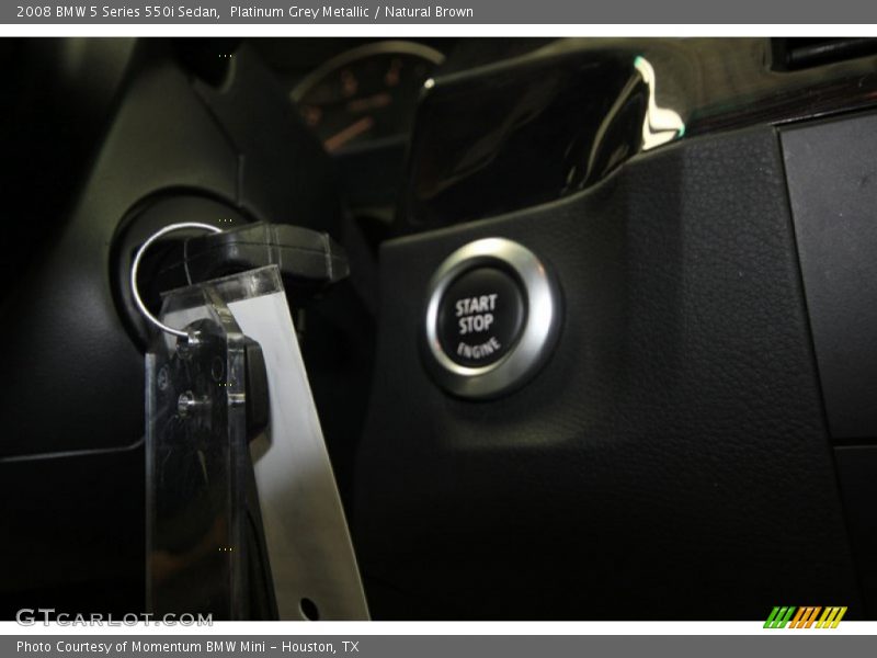 Platinum Grey Metallic / Natural Brown 2008 BMW 5 Series 550i Sedan