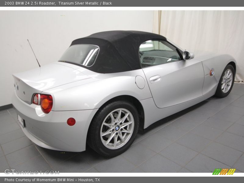 Titanium Silver Metallic / Black 2003 BMW Z4 2.5i Roadster