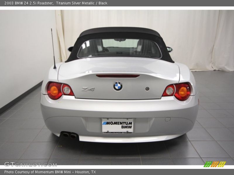 Titanium Silver Metallic / Black 2003 BMW Z4 2.5i Roadster