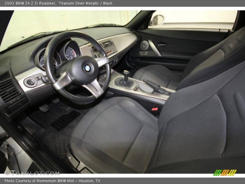 Titanium Silver Metallic / Black 2003 BMW Z4 2.5i Roadster