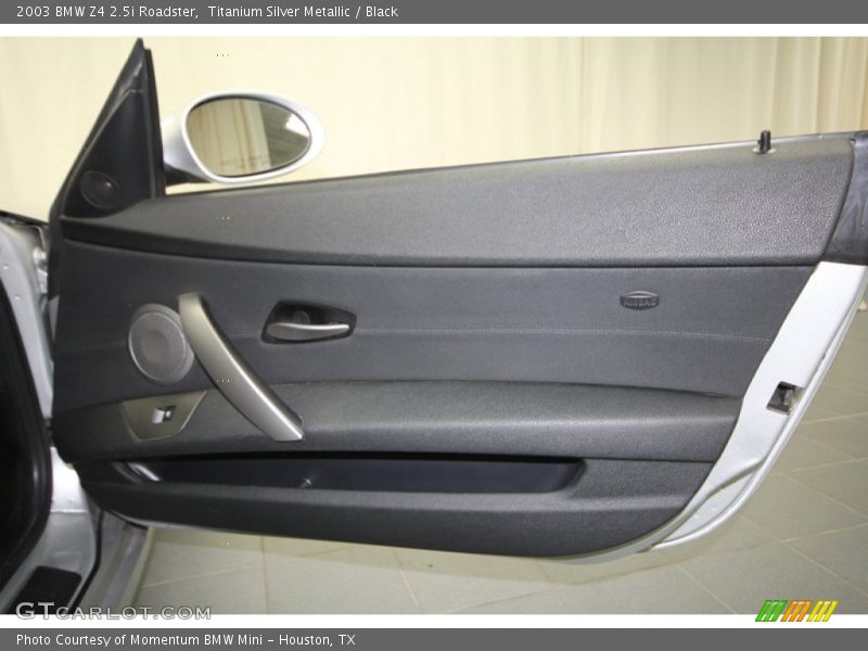 Titanium Silver Metallic / Black 2003 BMW Z4 2.5i Roadster