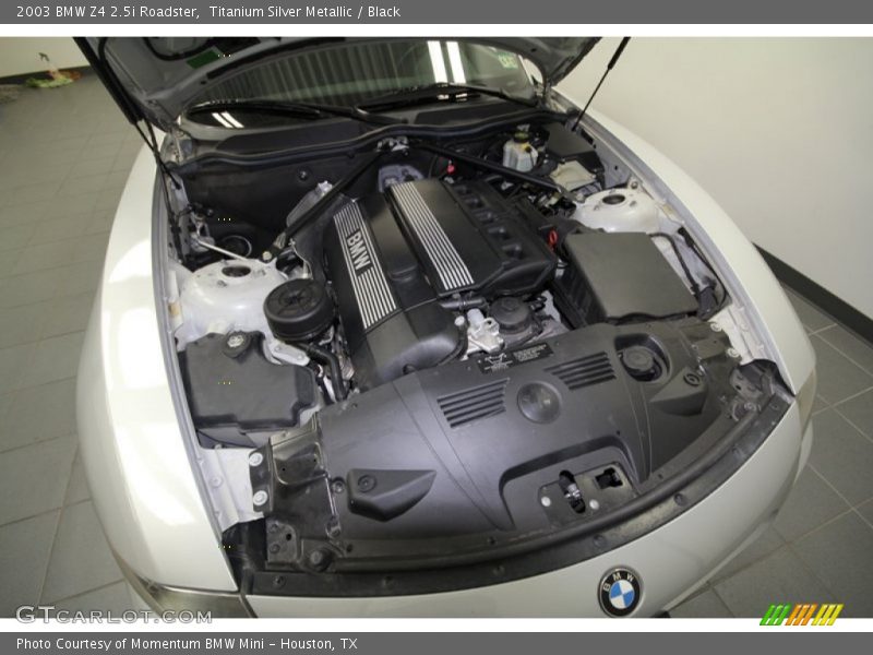 Titanium Silver Metallic / Black 2003 BMW Z4 2.5i Roadster