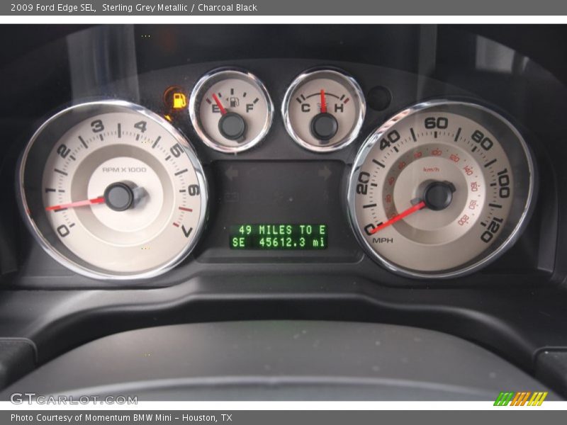 Sterling Grey Metallic / Charcoal Black 2009 Ford Edge SEL