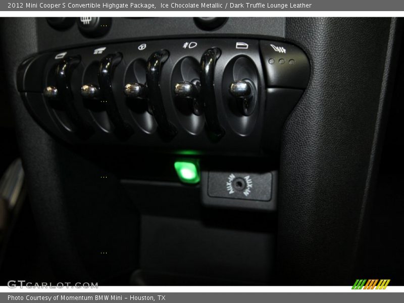 Ice Chocolate Metallic / Dark Truffle Lounge Leather 2012 Mini Cooper S Convertible Highgate Package