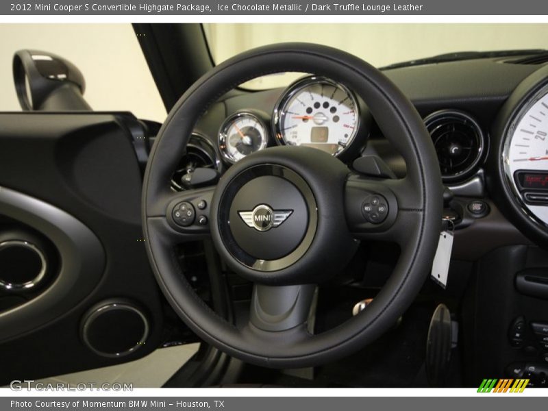 Ice Chocolate Metallic / Dark Truffle Lounge Leather 2012 Mini Cooper S Convertible Highgate Package