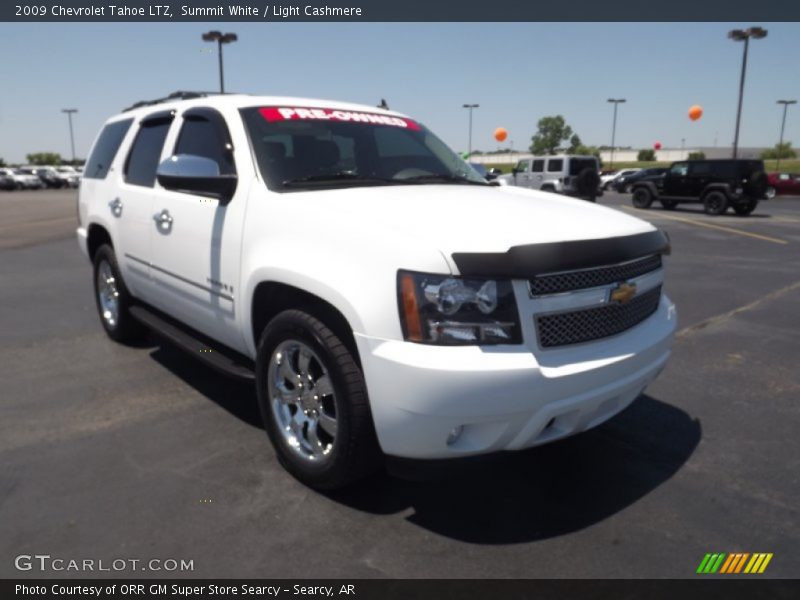 Summit White / Light Cashmere 2009 Chevrolet Tahoe LTZ