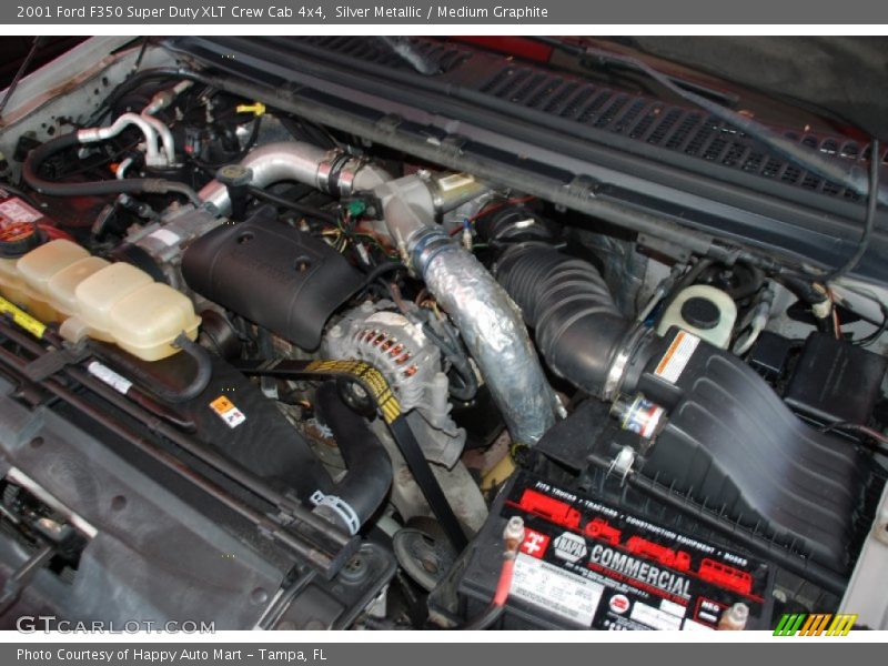 Silver Metallic / Medium Graphite 2001 Ford F350 Super Duty XLT Crew Cab 4x4