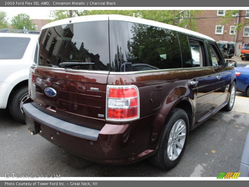 Cinnamon Metallic / Charcoal Black 2009 Ford Flex SEL AWD